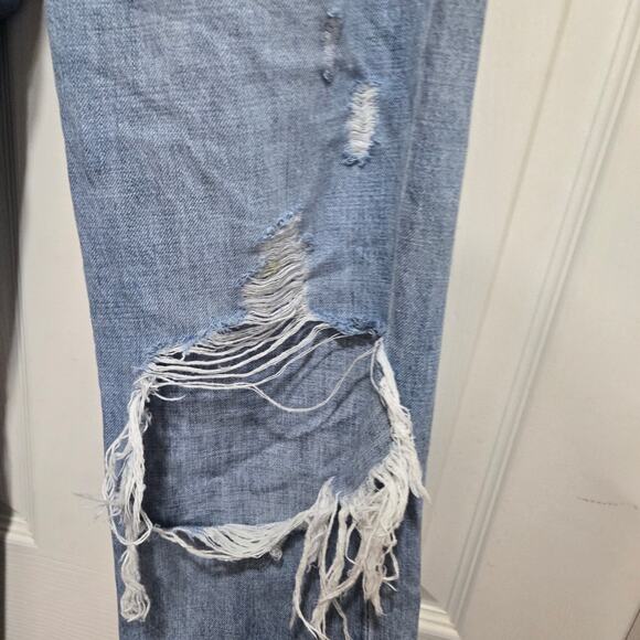 Pistola Keeley Ripped Flare Jeans Light Wash 26 - Picture 3 of 12
